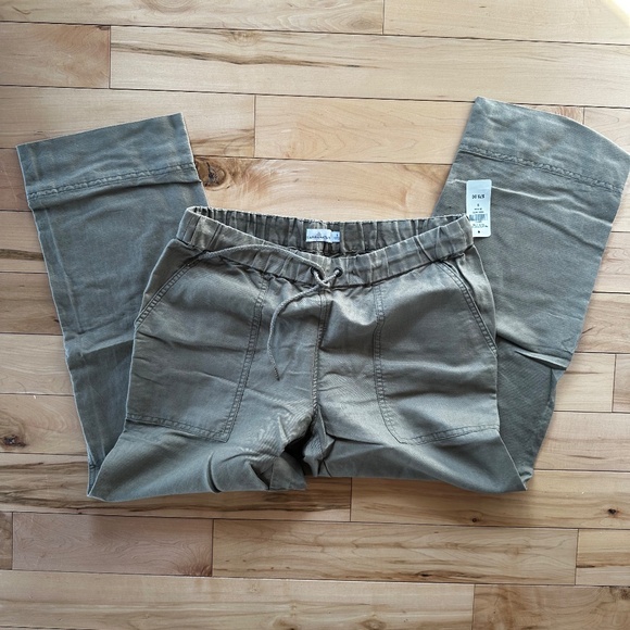 LL Bean Signature Linen Cotton Pull-On Camp Pants NWT - Picture 5 of 11